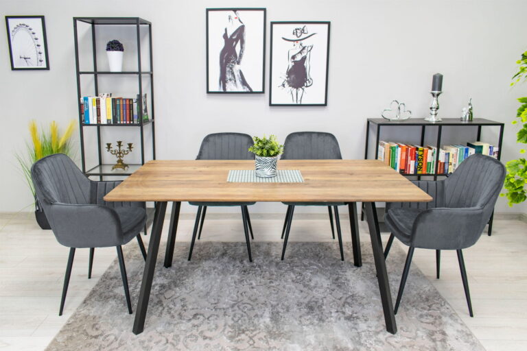 Stolica Lugo Velvet Graphite 5