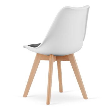 Stolica Mark White Black Natural 3