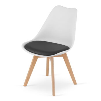Stolica Mark White Black Natural 4