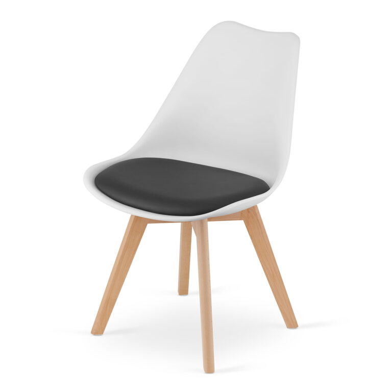 Stolica Mark White Black Natural 4