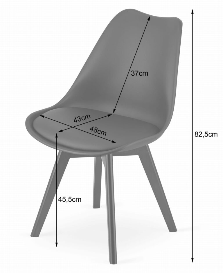 Stolica Mark Grey On Black 2