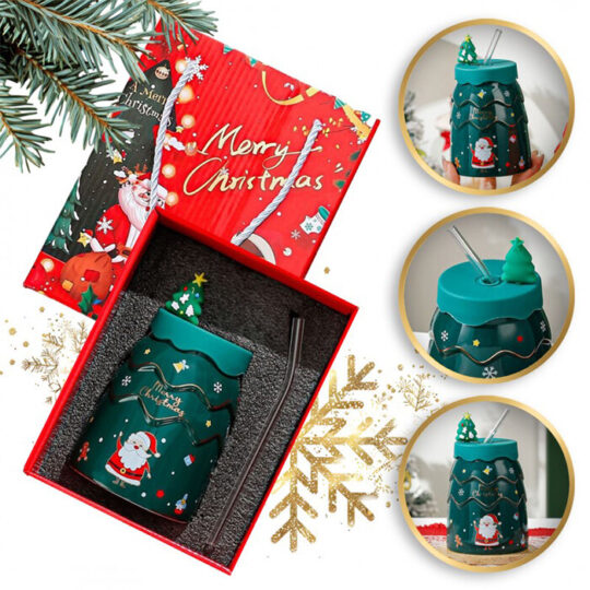 Božićna šalica 400ml Gifty Mint