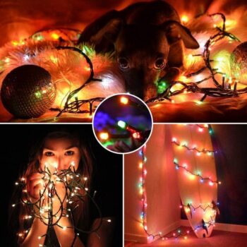 Božićne Lampice Unutarnje Vanjske 200 Led Multicolor 2