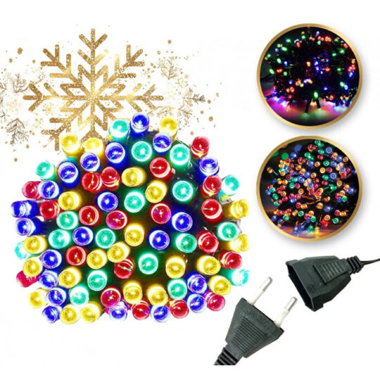 Božićne Lampice Unutarnje Vanjske 200 Led Multicolor
