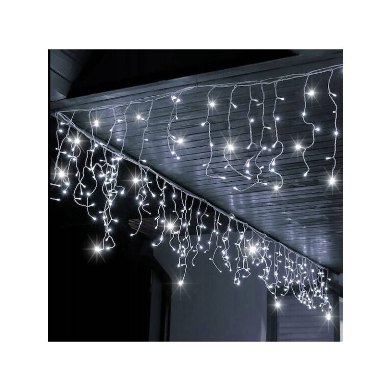 Božićne Padajuće Lampice Vanjske 300 Led Bijela 1