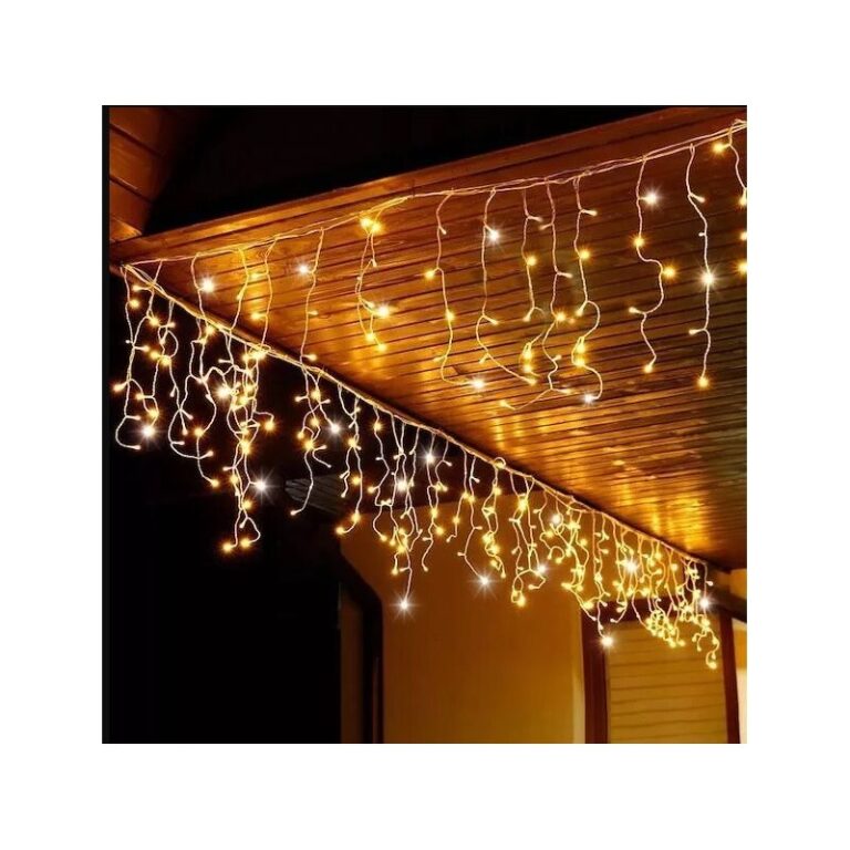 Božićne Padajuće Lampice Vanjske 300 Led Toplo Bijela 1