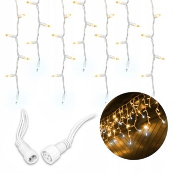 Božićne Padajuće Lampice Vanjske 300 Led Toplo Bijela 4