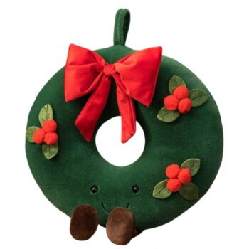 Božićni Jastuk Baršunasti Vijenac 45cm 1
