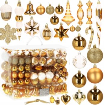 Božićni Set Kuglica Golden Christmas 149kom 1
