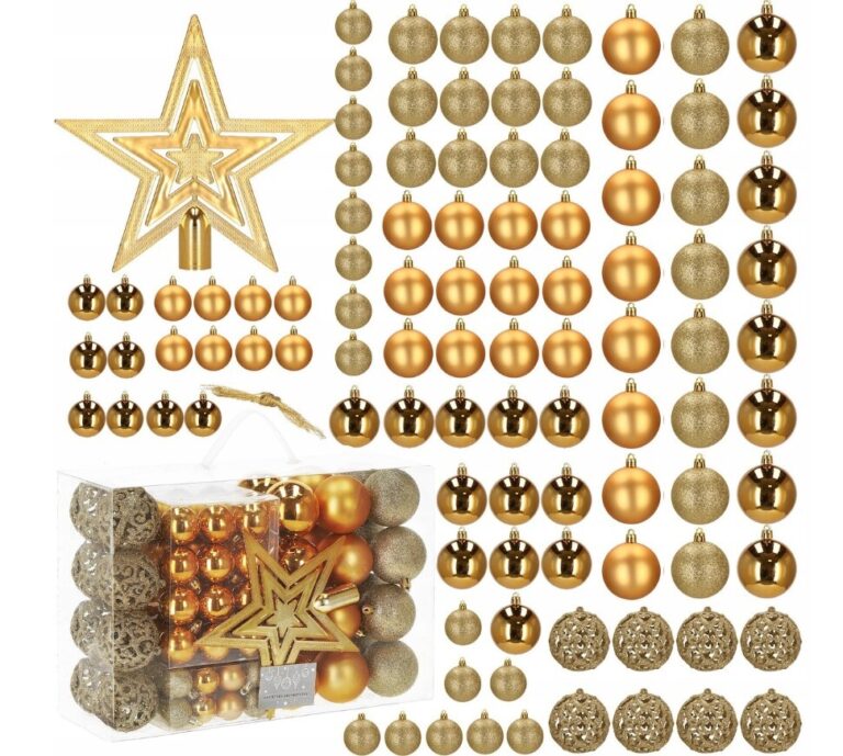 Božićni Set Kuglica Golden Star 100kom 3
