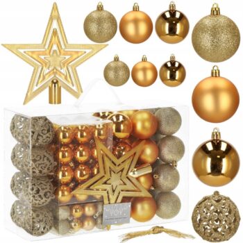 Božićni Set Kuglica Golden Star 100kom 4