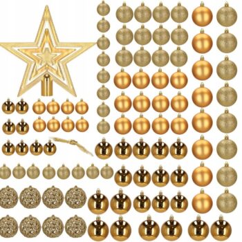 Božićni Set Kuglica Golden Star 100kom 5