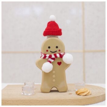 Dekorativna Boca 350ml U Obliku Medenjaka Sa šalom I šeširom 17cm 4