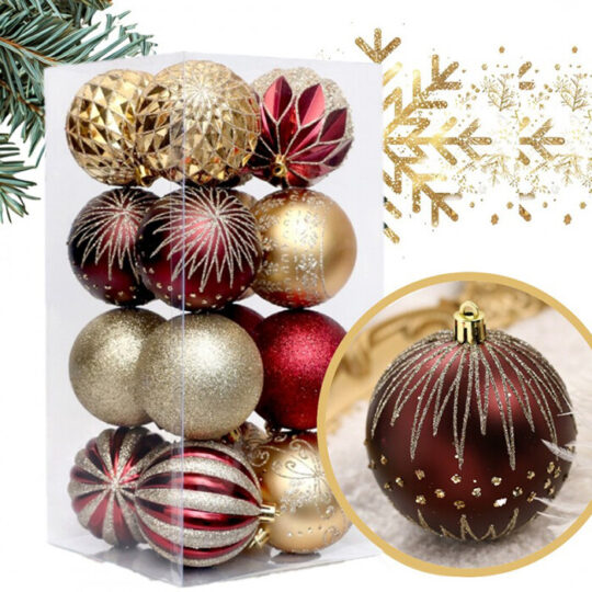 Kuglice Za Bor 16kom Red Winter