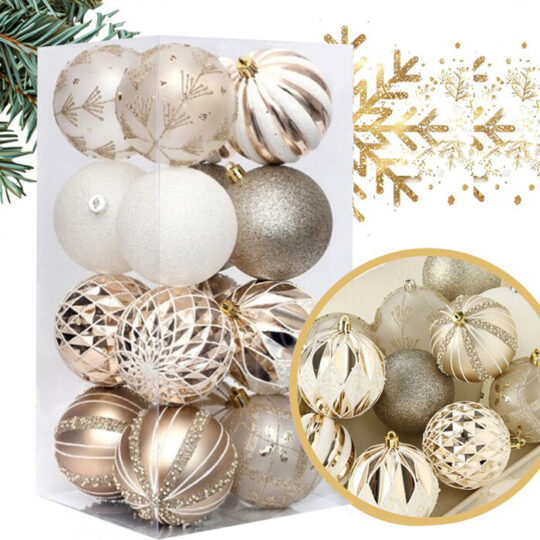 Kuglice Za Bor 16kom Winter Glitter