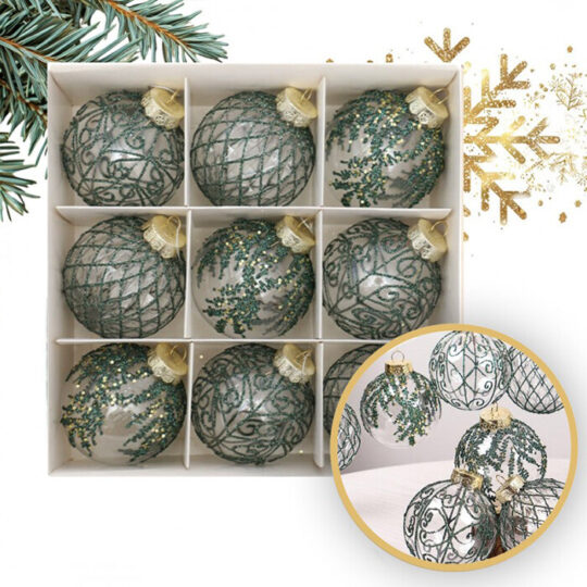 Kuglice Za Bor 9kom Winter Wonderland