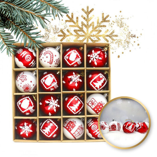 Kuglice Za Bor Christmas Set Od 16x