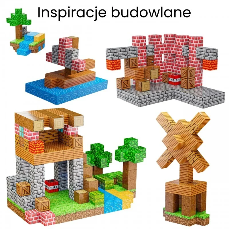 Magnetne Kocke Mycraft Set Od 63x 2