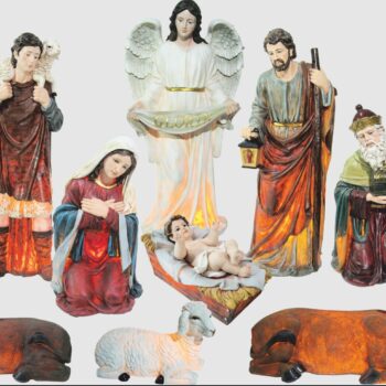 Set Božićnih Figura 11 Komada 120cm Od Epoksidne Smole 1