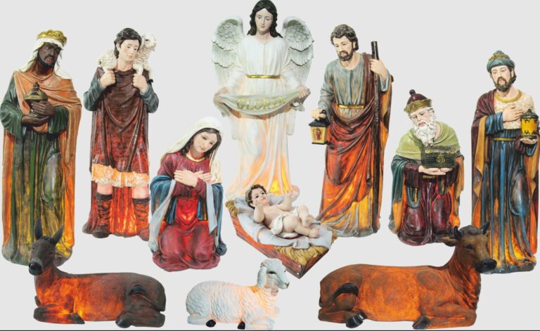 Set Božićnih Figura 11 Komada 120cm Od Epoksidne Smole 1