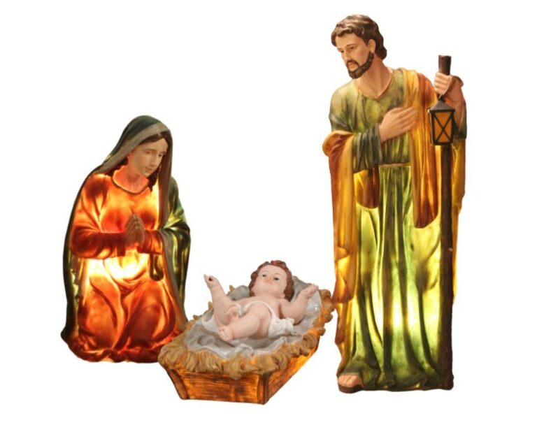 Set Božićnih Figura Sveta Obitelj 100cm Epoxy 1