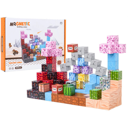 Set Magnetnih Kocki 117kom Earth Construction