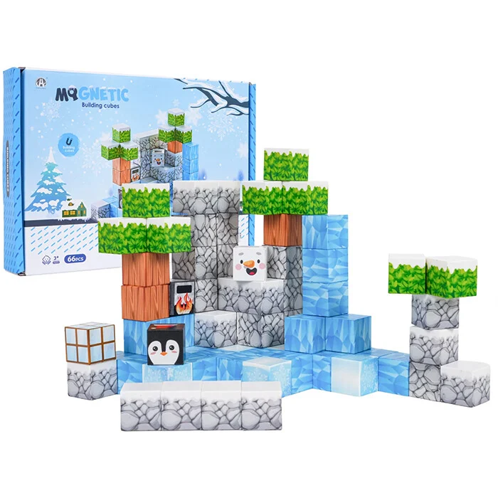 Set Magnetnih Kocki 66kom Winter Pack