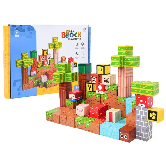 Set Magnetnih Kocki 84kom Playful World