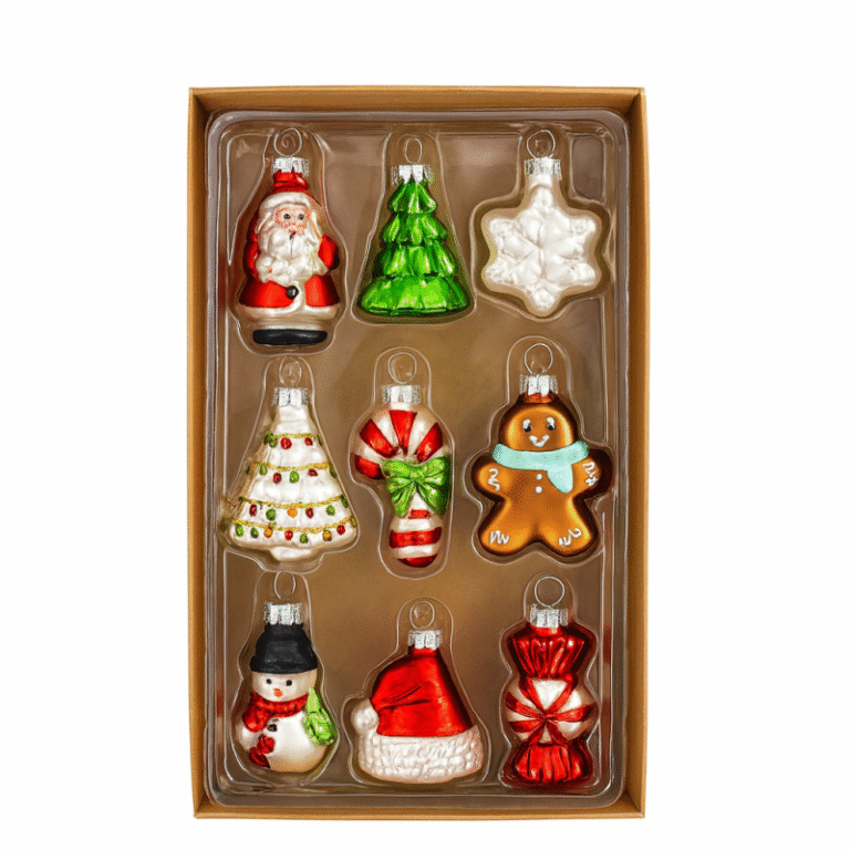 Set Od 9 Staklenih Božićnih Kuglica 1