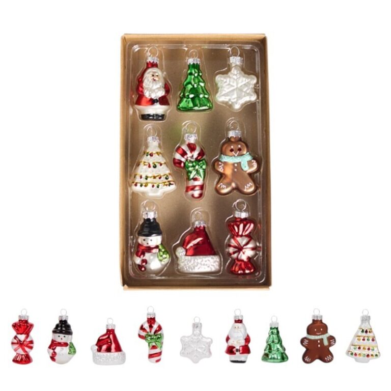 Set Od 9 Staklenih Božićnih Kuglica 4