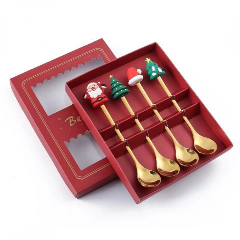 Set žlica S Božićnim Figuricama 4 Komada Lyz3 1