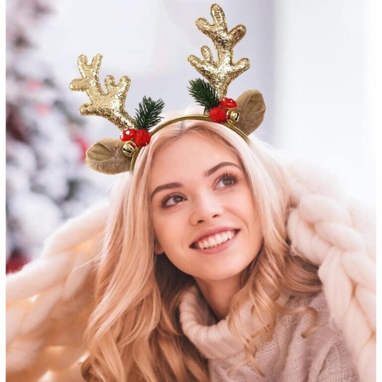 Ukrasna Božićna Traka Za Glavu Rudolph 2