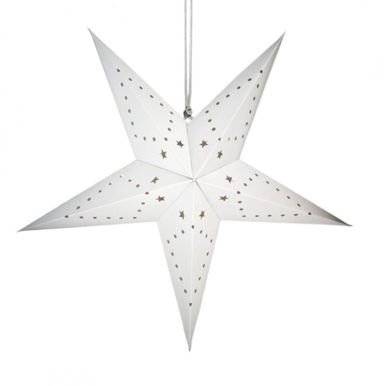 Velika Božićna Zvijezda White 35cm Wg01 2