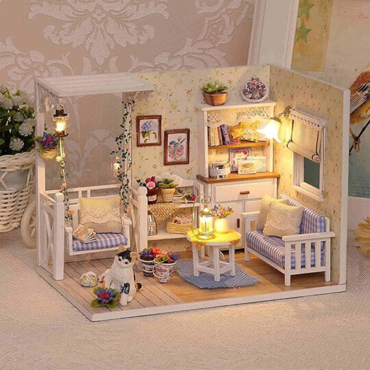 Dječja Kućica Za Lutke Diy Dnevna Soba Retro