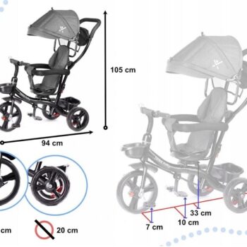 Dječji Tricikl Flixy 3u1 8