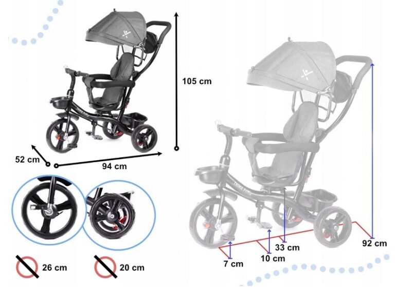Dječji Tricikl Flixy 3u1 8