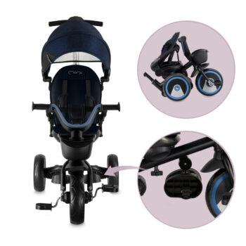 Dječji Tricikl Momi Ivi Shark Blue 3u1 9