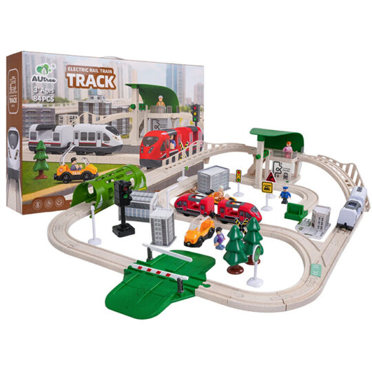 Gradski Vlak Sa Svjetlima I Zvukom 80 Kom