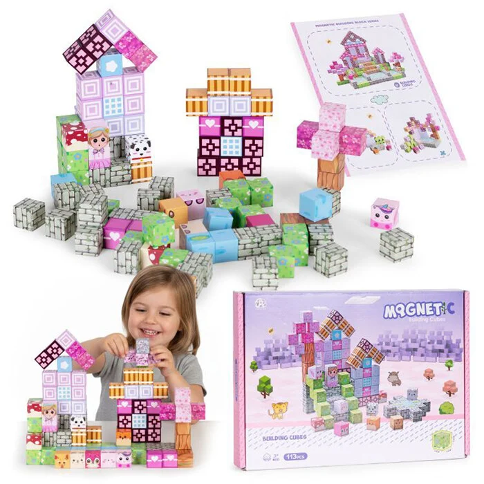 Set Magnetnih Kocki 113kom Princess World