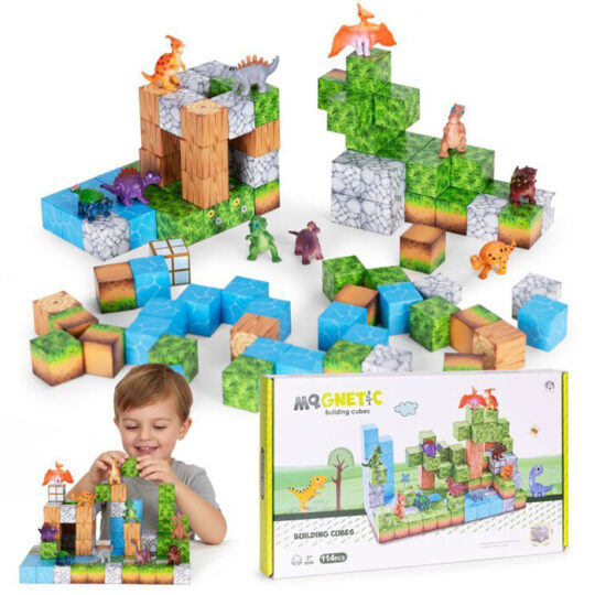 Set Magnetnih Kocki 114kom Dino Play