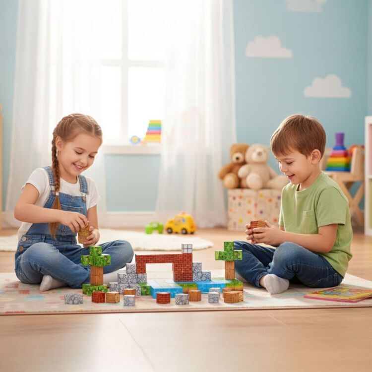 Set Magnetnih Kocki 119kom Construction 1