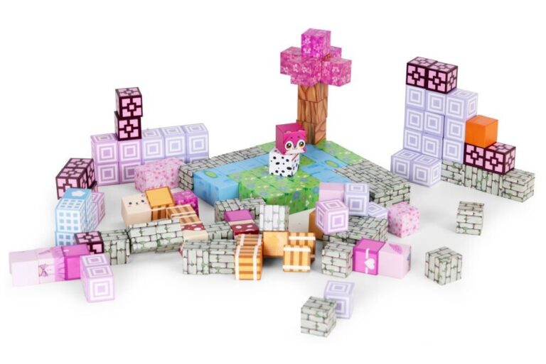 Set Magnetnih Kocki 140kom Barbie Rose 1