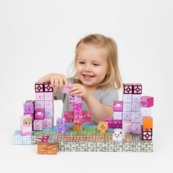 Set Magnetnih Kocki 140kom Barbie Rose 3