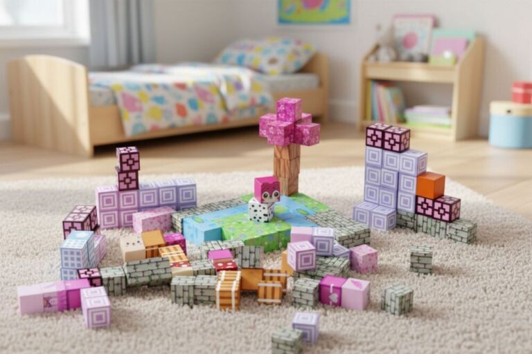 Set Magnetnih Kocki 140kom Barbie Rose 6