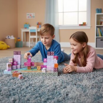 Set Magnetnih Kocki 140kom Barbie Rose 7