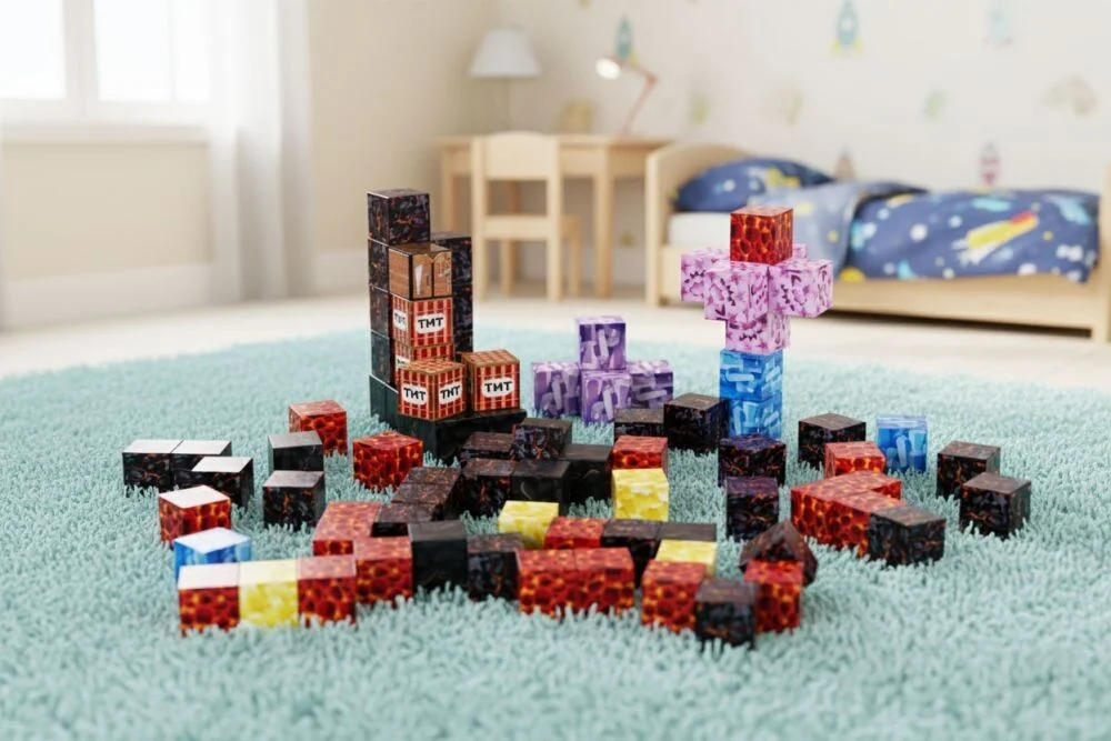 Set Magnetnih Kocki 88kom Earth 1