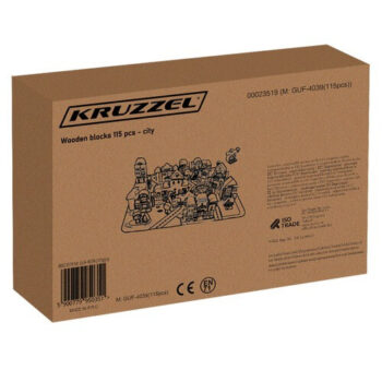 Dječje Drvene Kocke City 115pcs 1