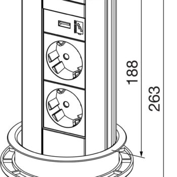 Izvlačna Utičnica Malatek Premium 3