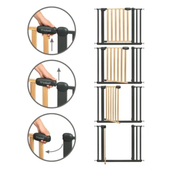 Kidwell Trasti Sigurnosna Ograda 74 105 Cm Crna 7