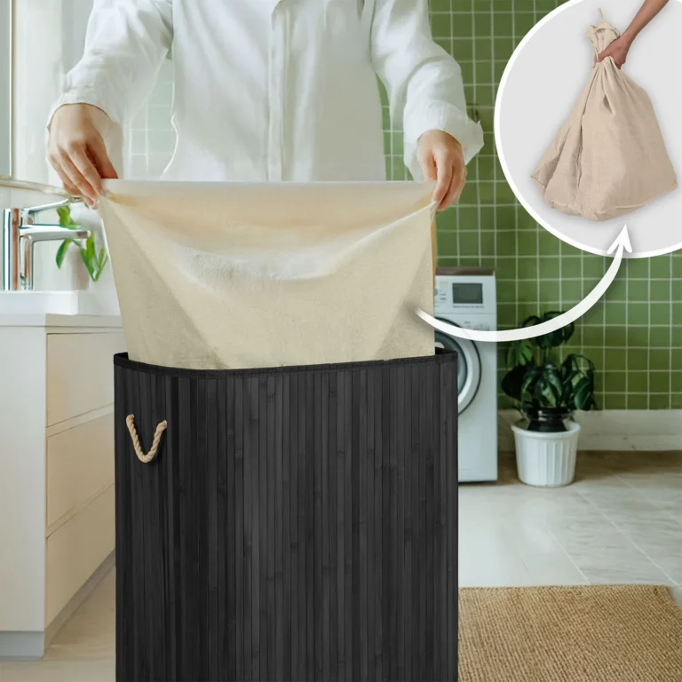 Košara Za Rublje Od Bambusa S Poklopcem 72 L Massido 7